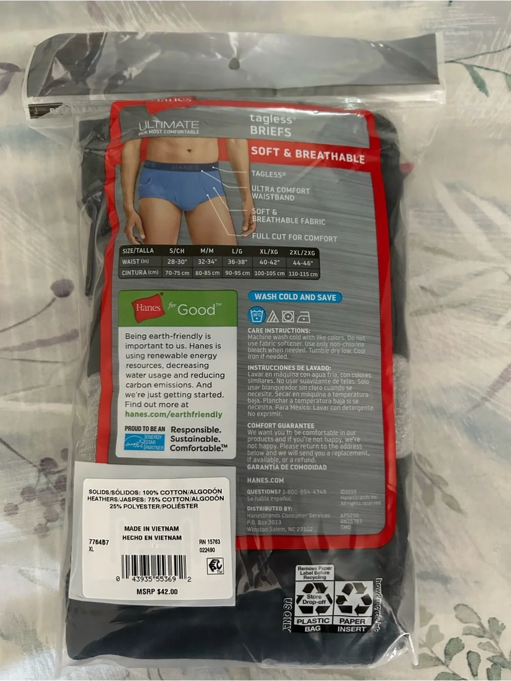 Hanes comfortable tagless